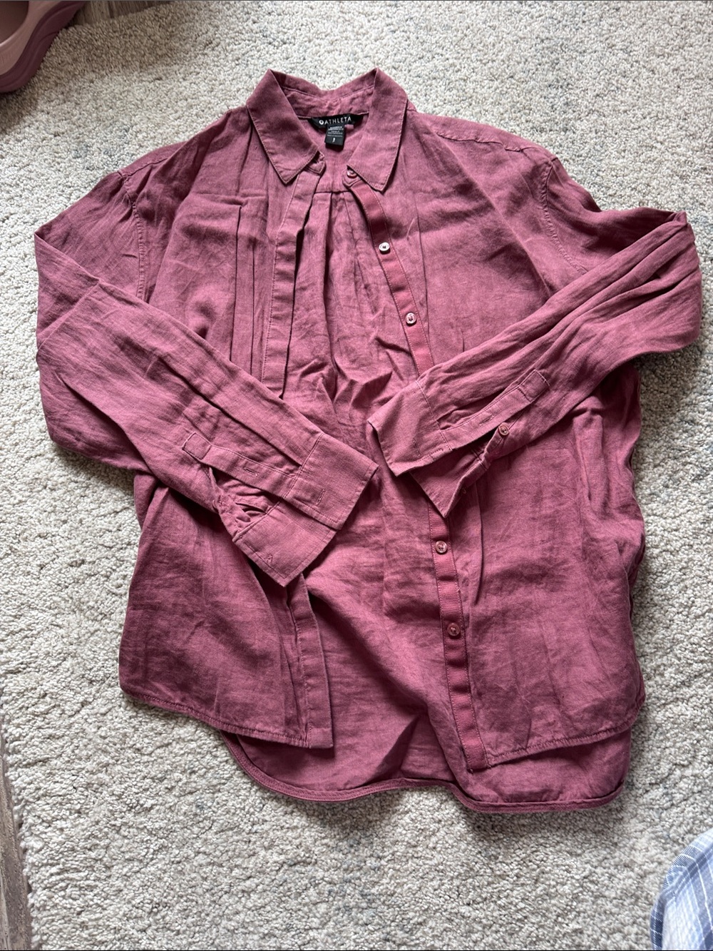 Banana Republic Women's Button-Down Shirt in Dusty Rose
